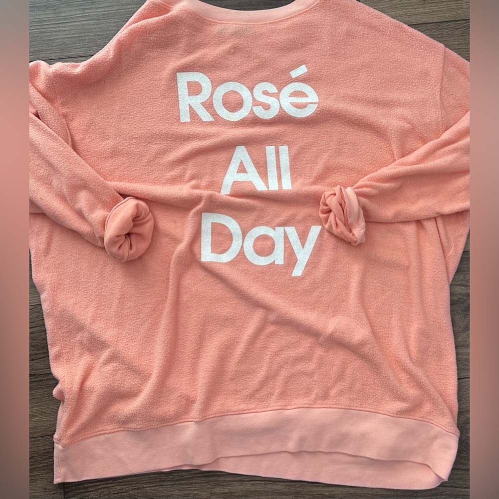 Wildfox Wild Fox Rose All Day long sleeve top size OVERSIZED MEDIUM